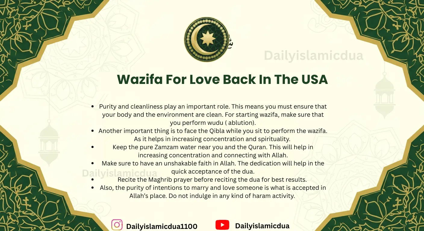 Wazifa For Love Back