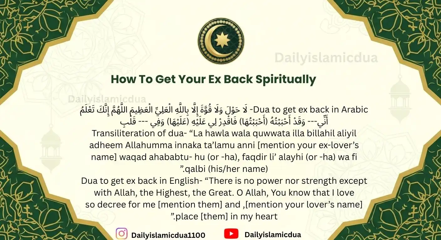 How To Get Your Ex Back Spiritually