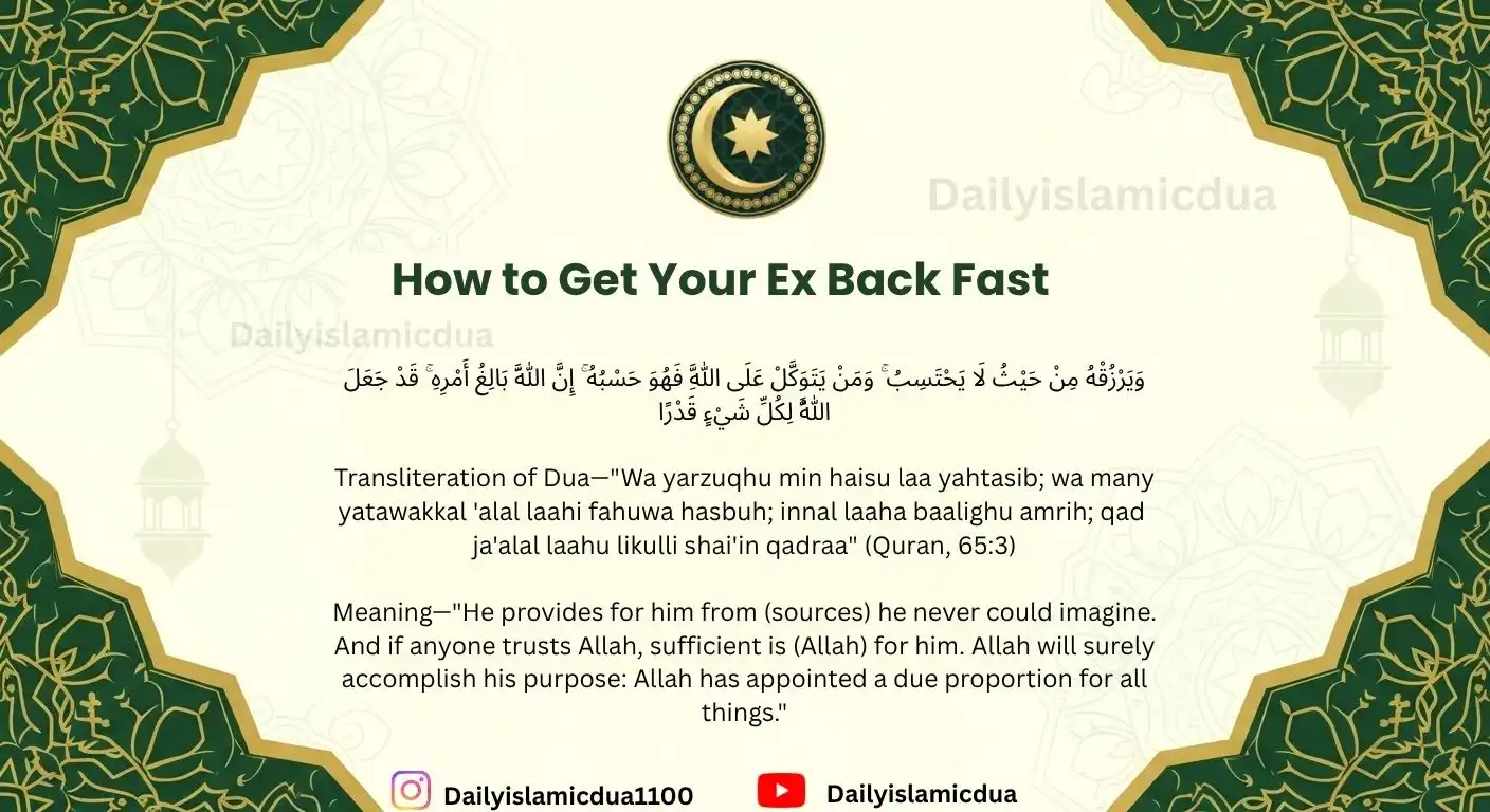 How to Get Your Ex Back Fast