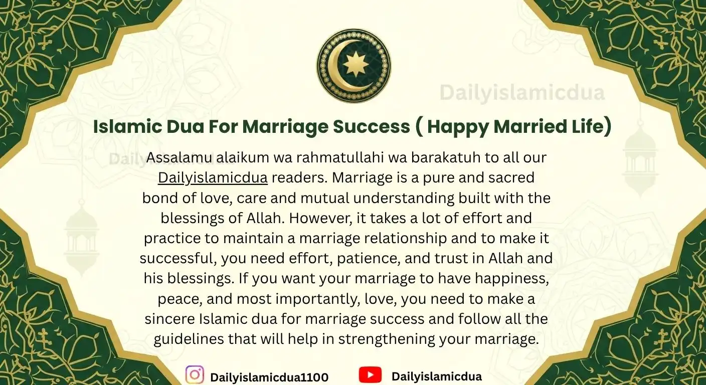 Islamic Dua For Marriage Success